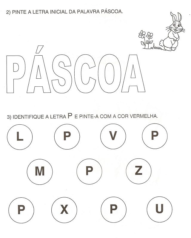 atividades de Páscoa para Educação Infantil