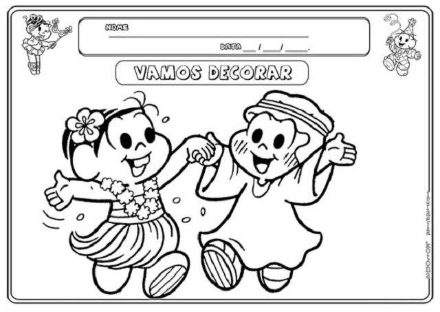 desenhos de carnaval para colorir