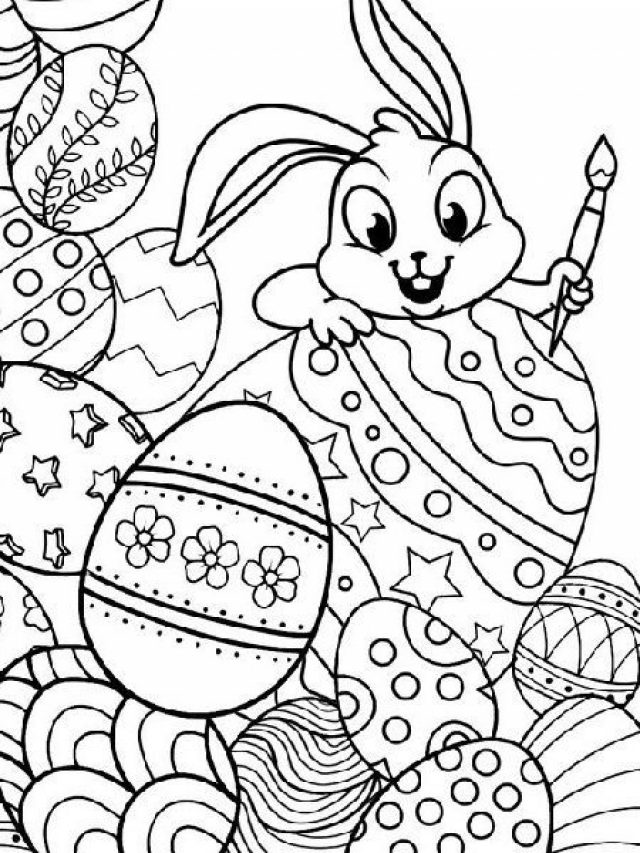 Coelhos para colorir - Desenhos Imprimir