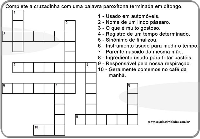 cruzadinha para imprimir