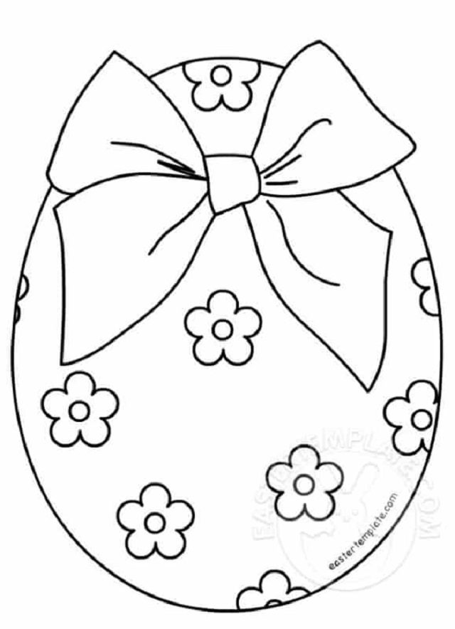 desenho de ovo de Páscoa