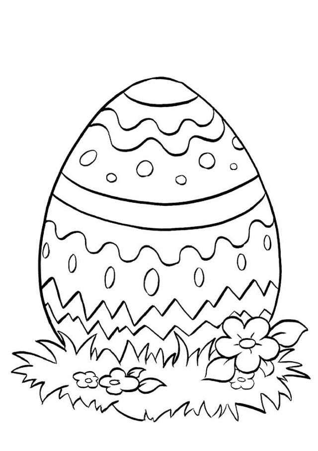 desenho de ovo de Páscoa