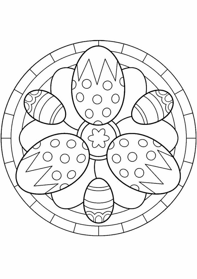 desenho de ovo de Páscoa