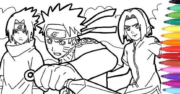 Desenhos do Naruto e Boruto para baixar, imprimir e Colorir