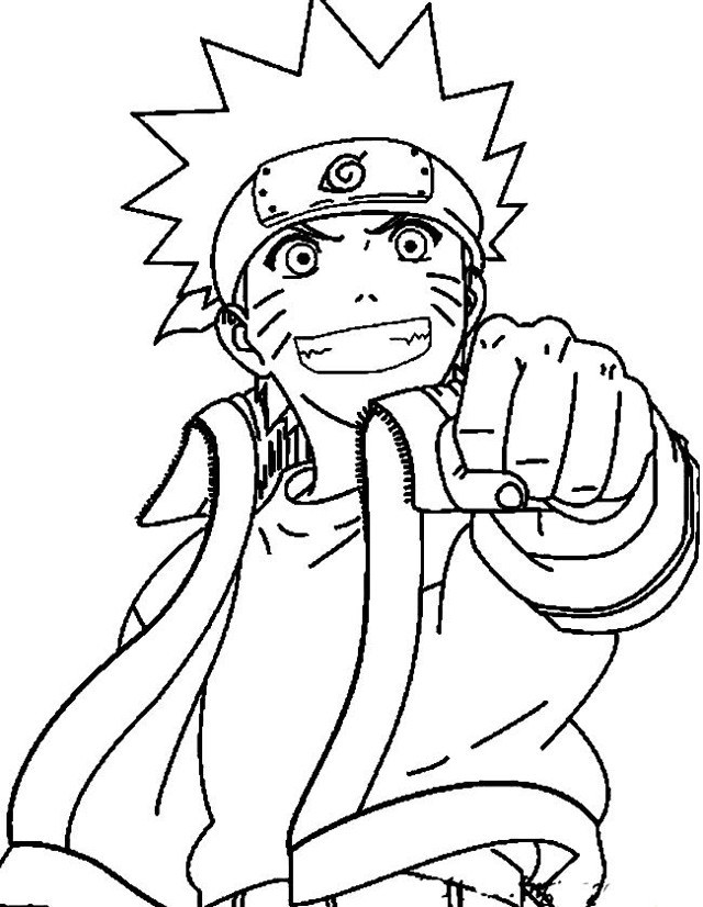 Desenho para colorir, Naruto