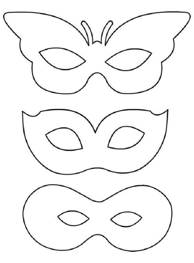 molde de mascara de carnaval