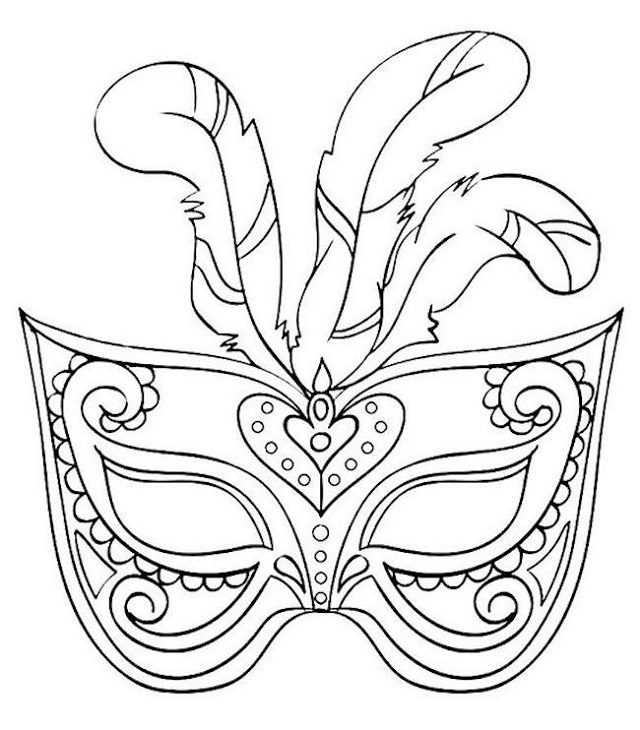 molde máscara de carnaval