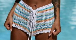 Short de Crochê para Praia: 8 Gráficos + Receitas