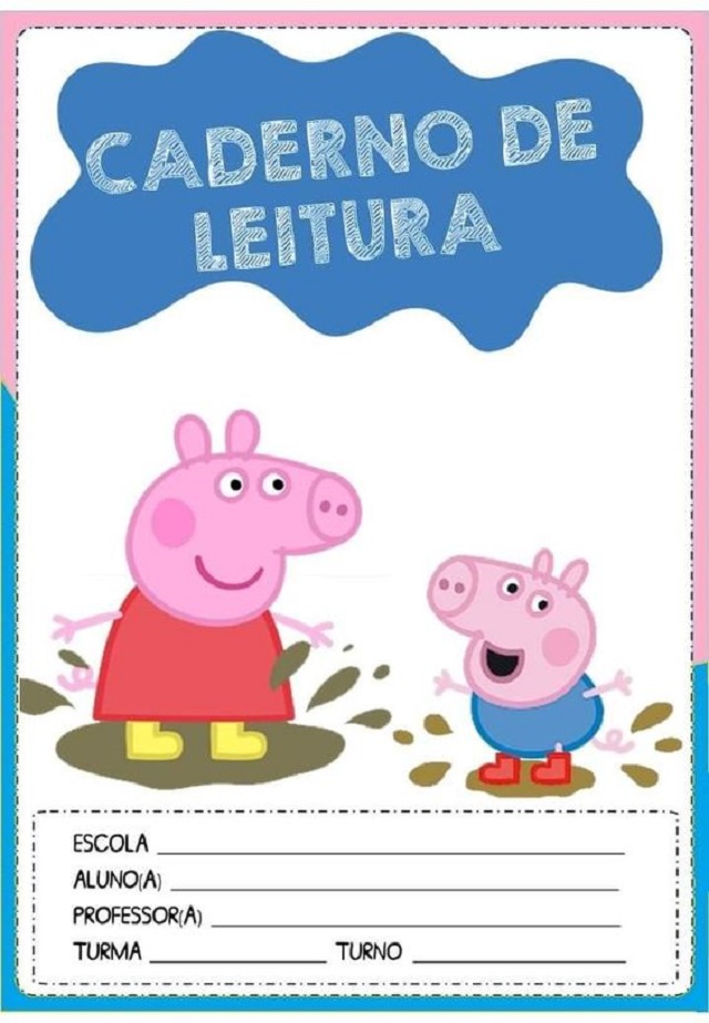 capa caderno para imprimir