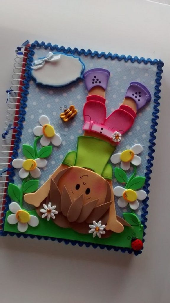 encapar caderno infantil