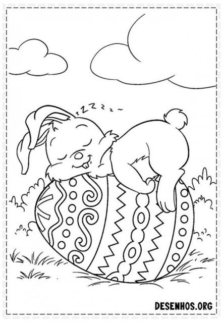 60 Desenhos de Páscoa para Baixar e Colorir | Revista Artesanato