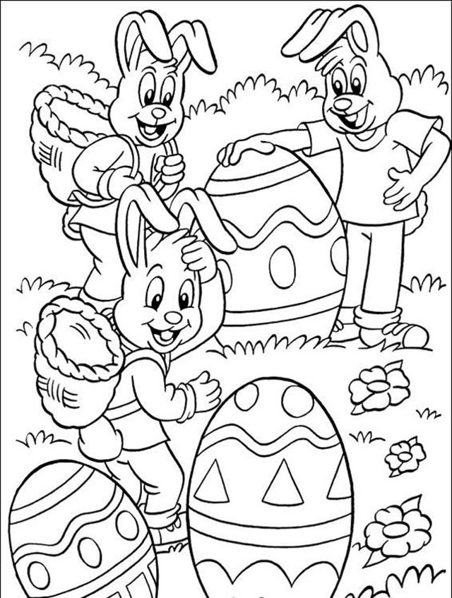 desenhos da pascoa para colorir