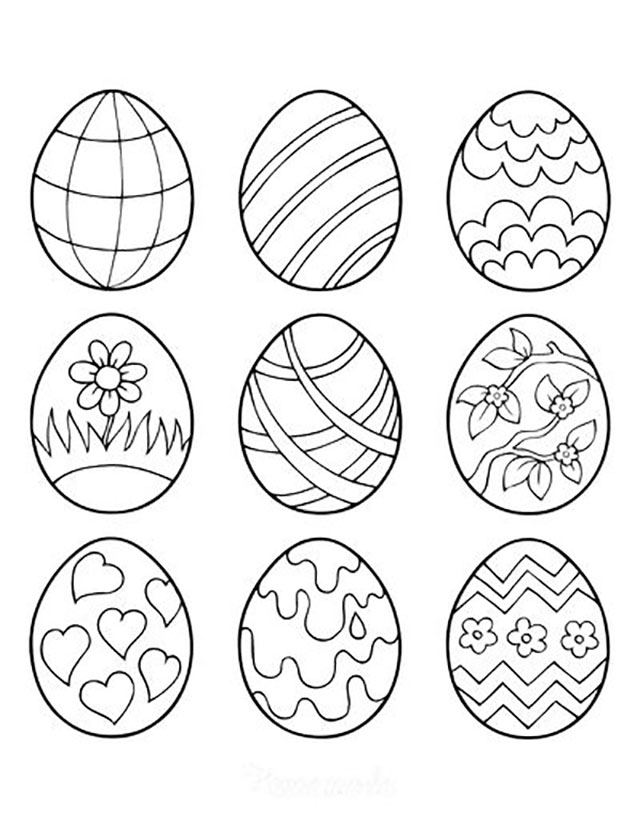 desenhos da pascoa para colorir