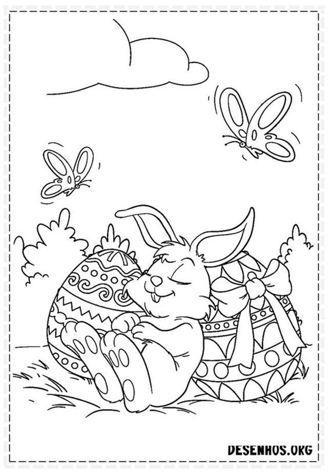 desenhos da pascoa para colorir