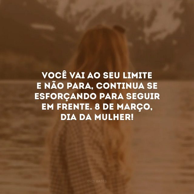 frases do dia 8 de março