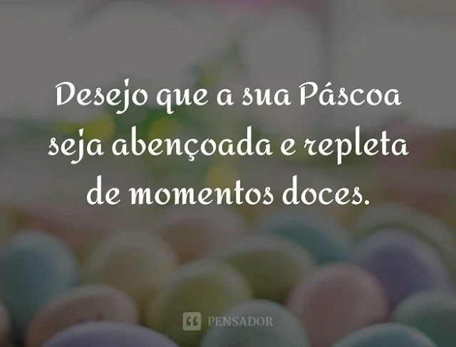 mensagem de Feliz Páscoa  para enviar ou imprimir