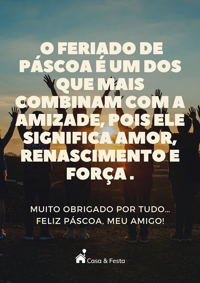 mensagem de Feliz Páscoa  para enviar ou imprimir