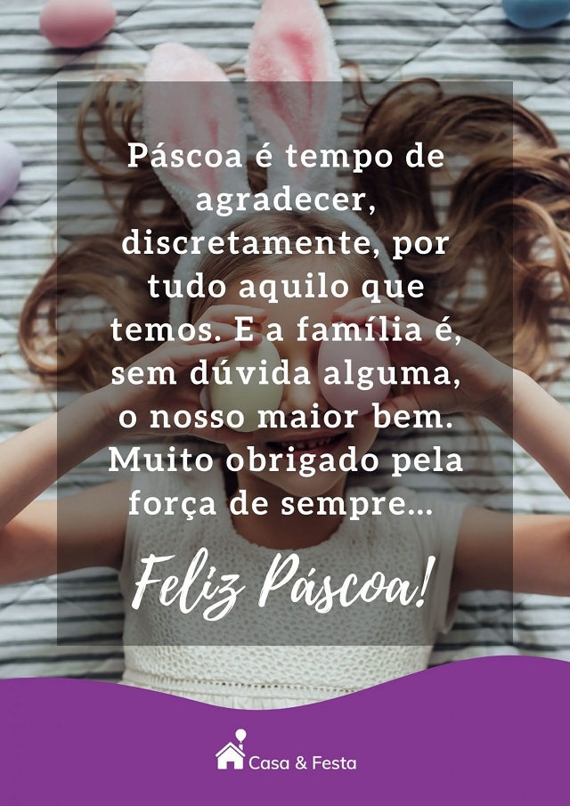 mensagem de Feliz Páscoa  para enviar ou imprimir