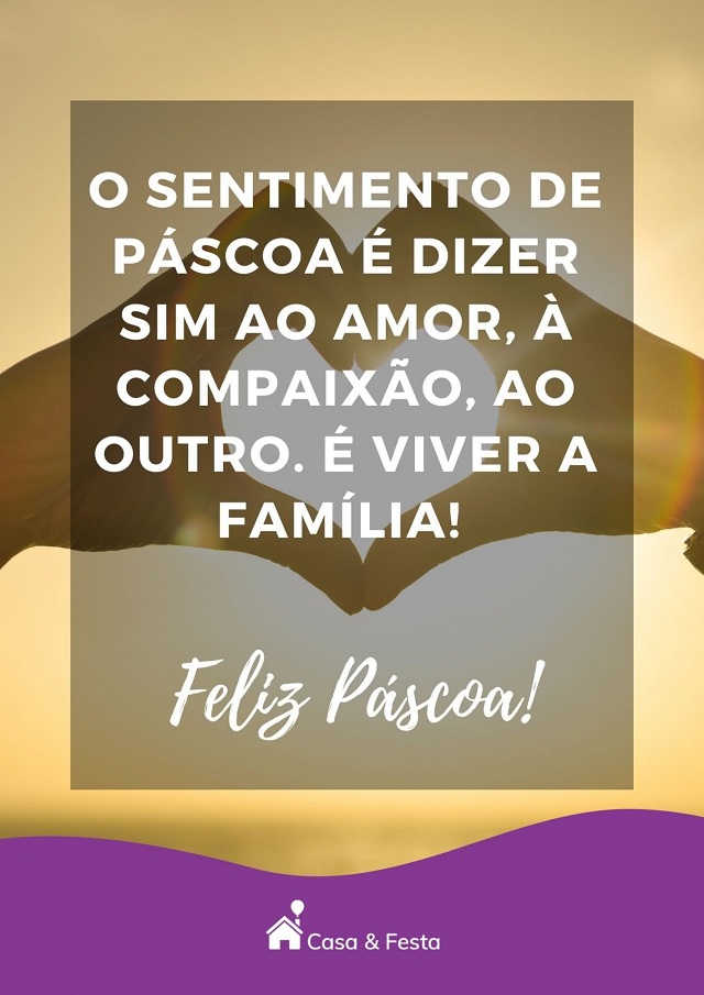 mensagem de Feliz Páscoa  para enviar ou imprimir