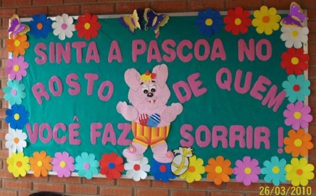 painel de pascoa para escola