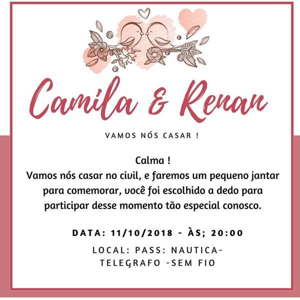 convite de casamento virtual