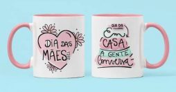 Arte para Caneca Dia das Mães: 20 Modelos Criativos para Baixar Grátis