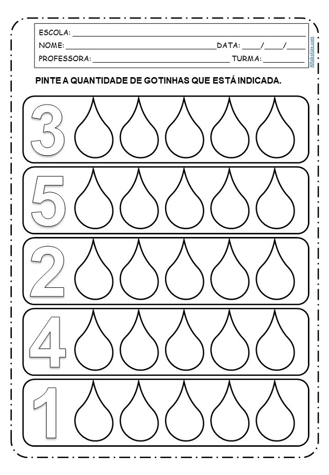 atividade sobre agua educação infantil
