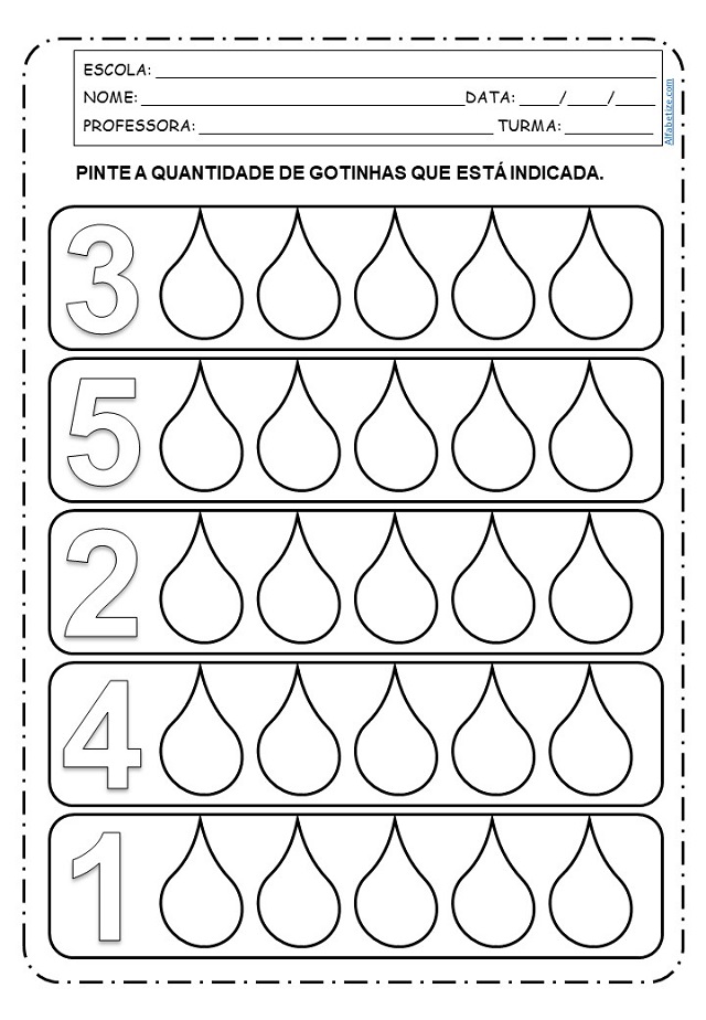 atividade sobre agua educação infantil