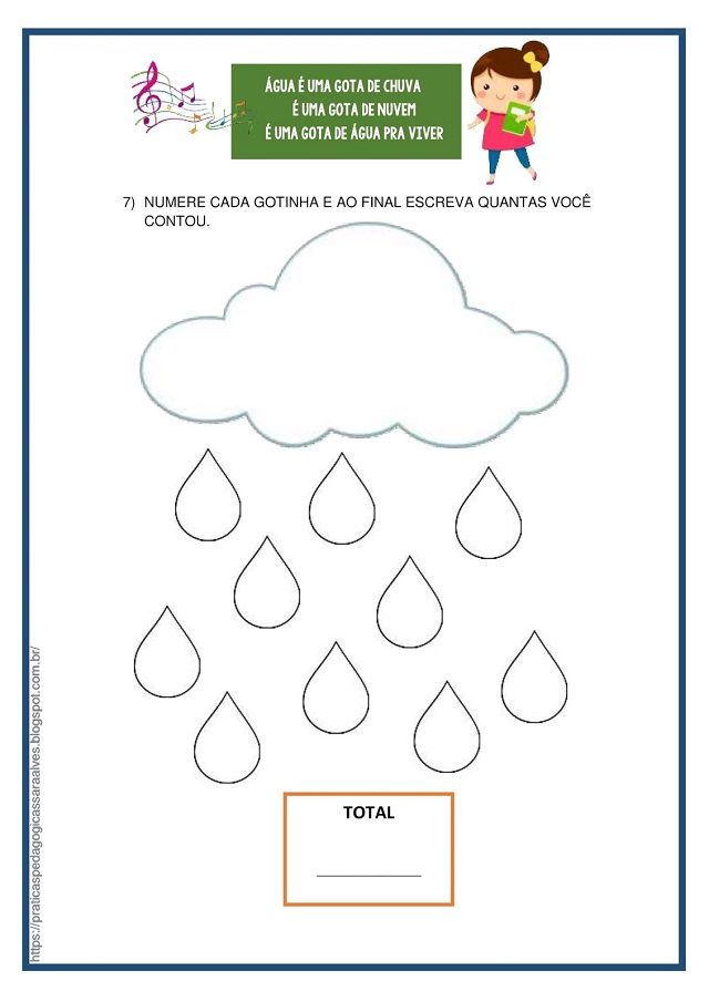 dia da agua atividades educação infantil