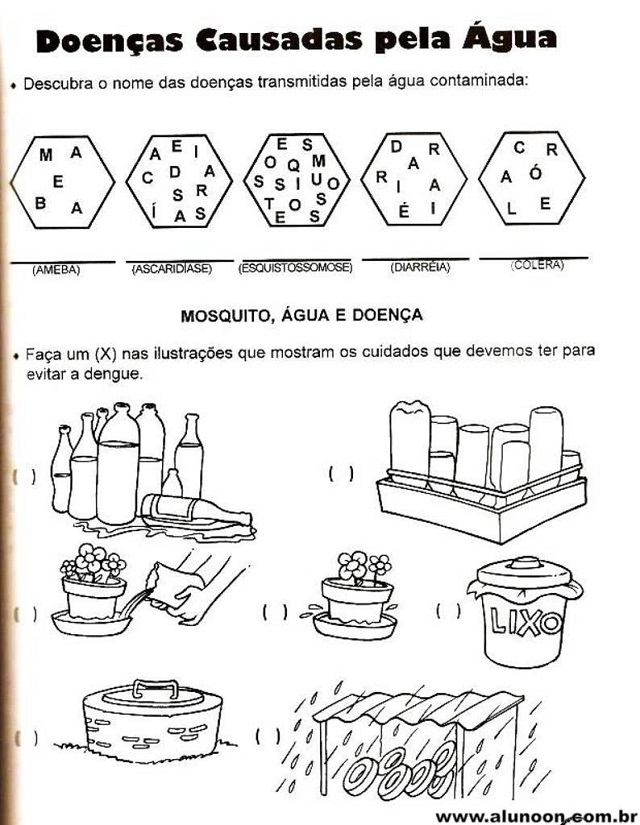 atividades dia da agua 2 ano