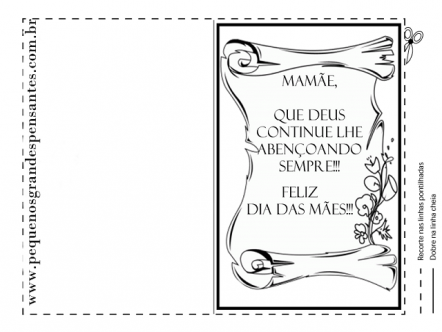 Cartão Dia das Mães para Colorir: 30 Modelos para Baixar Grátis ...