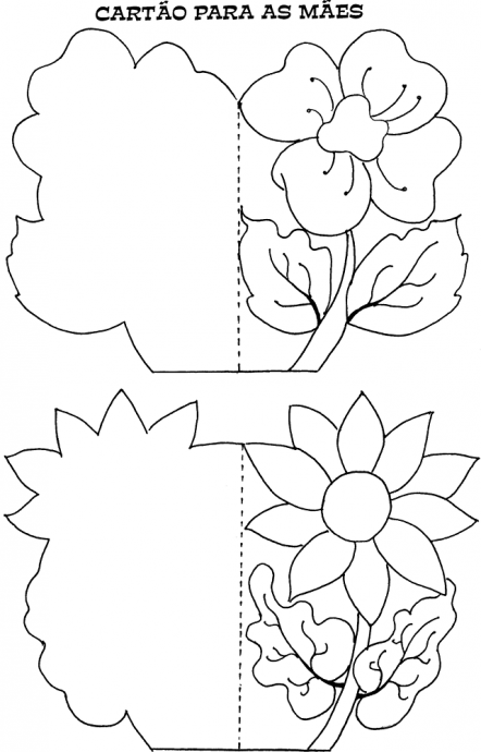 Cartão Dia das Mães para Colorir: 30 Modelos para Baixar Grátis ...