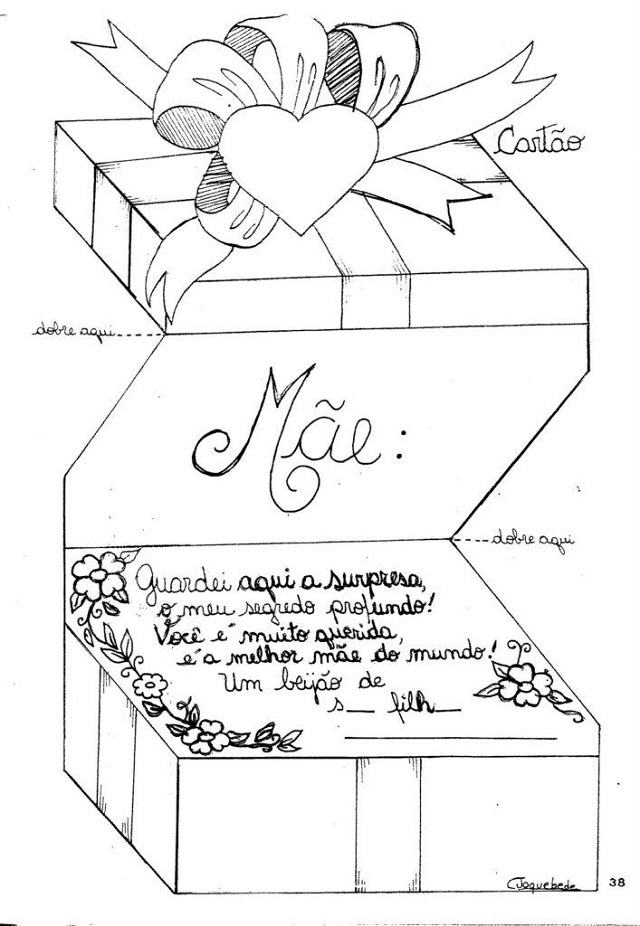 Cartão Dia das mães Educação Infantil