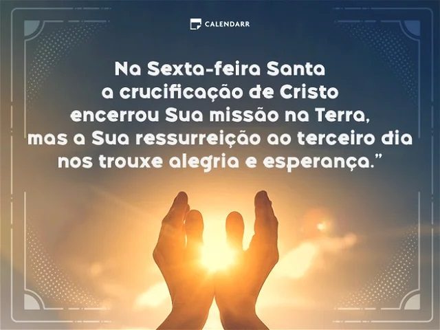 mensagem de bom dia sexta feira santa