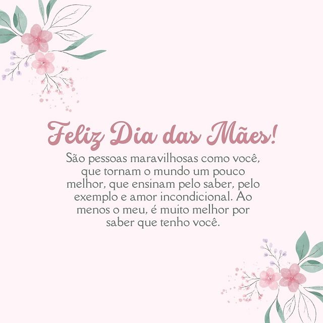 mensagem dia das mães criativa