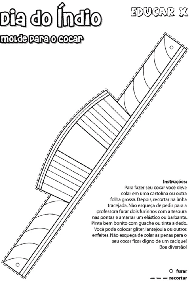 cocar para imprimir