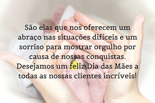 feliz dia das maes clientes