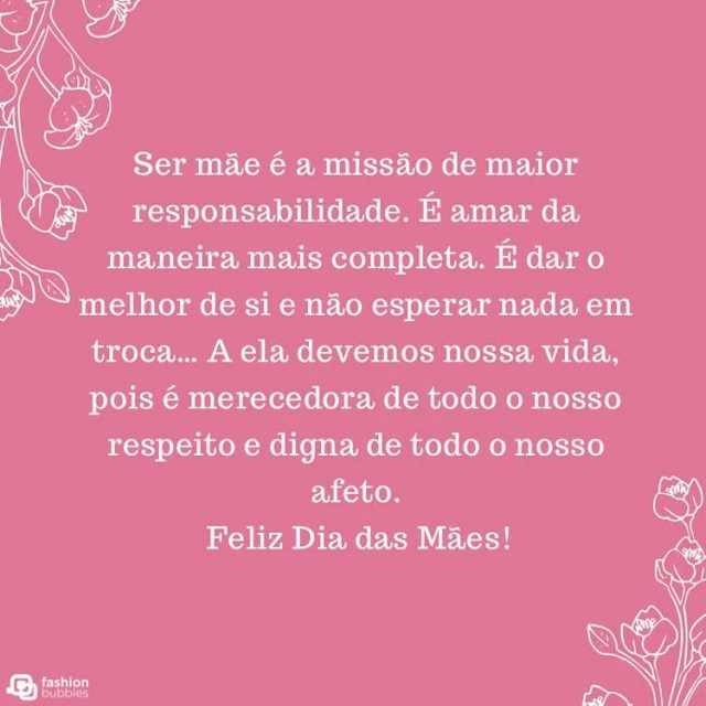 feliz dia das maes para minhas clientes