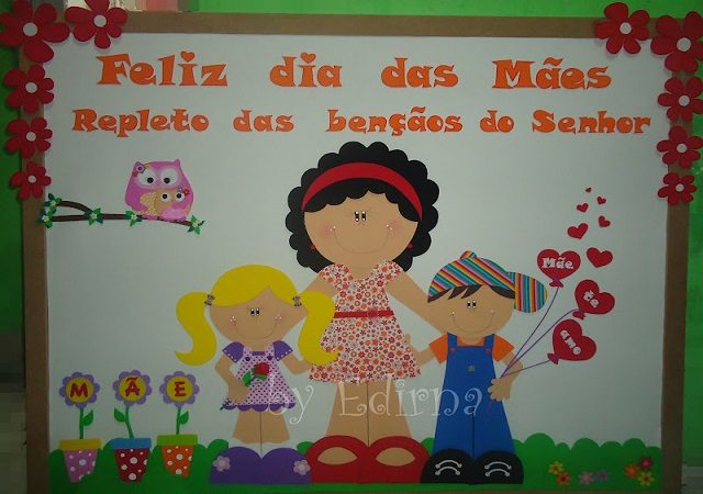 mural para o dia das maes