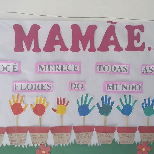 mural dia das maes educação infantil