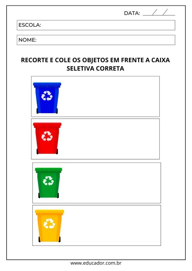 atividades meio ambiente para imprimir