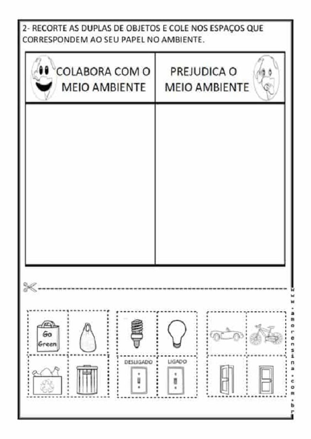 atividades sobre meio ambiente educação infantil