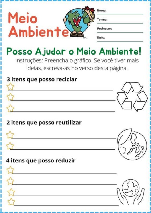 atividade meio ambiente 1 ano