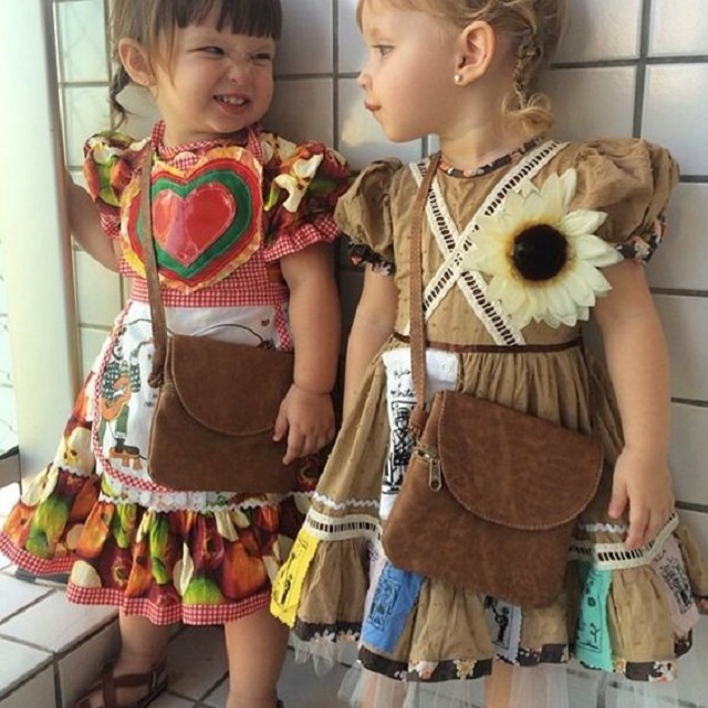 roupa de maria bonita infantil para festa junina