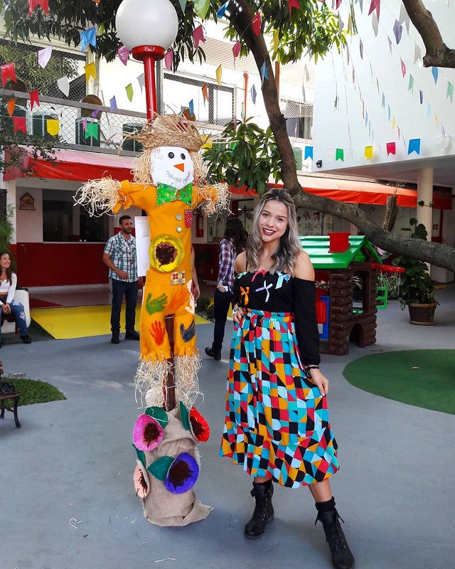 modelo de vestido para festa junina