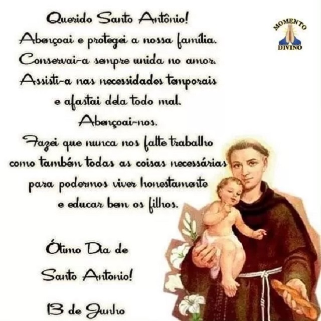 oracao santo antonio