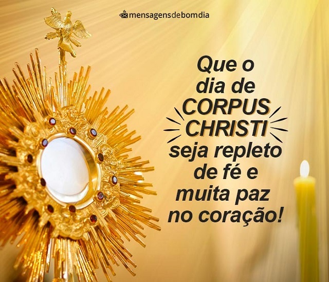 mensagem para o dia de corpus christi