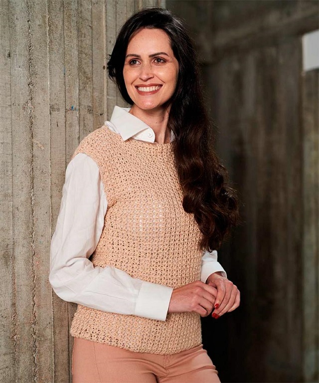 colete de crochê feminino para inverno