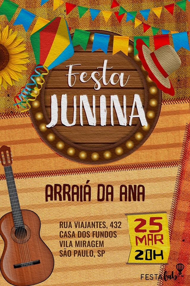 convite festa junina para whatsapp