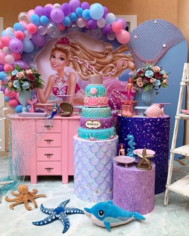 decoração de aniversário da barbie